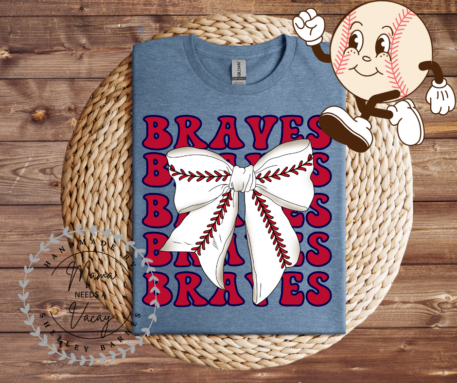 Braves Bow Name Tee