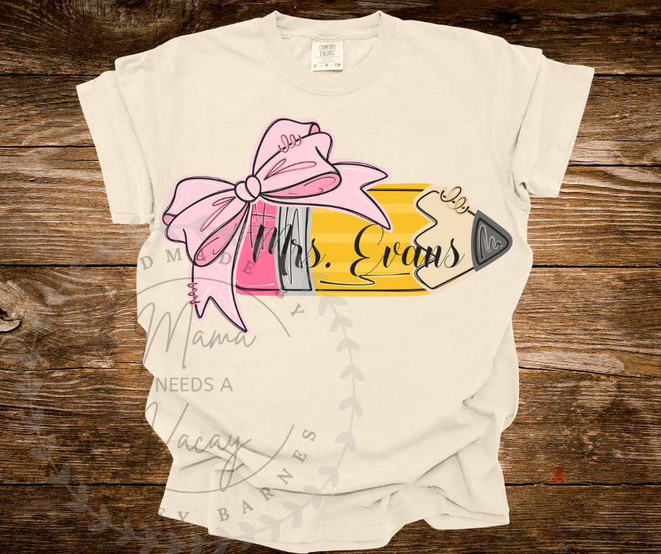 Pencil Bow Tee