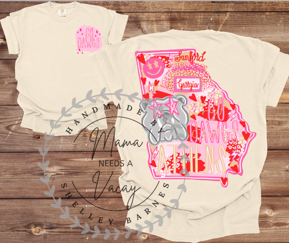 UGA Handdrawn Tees