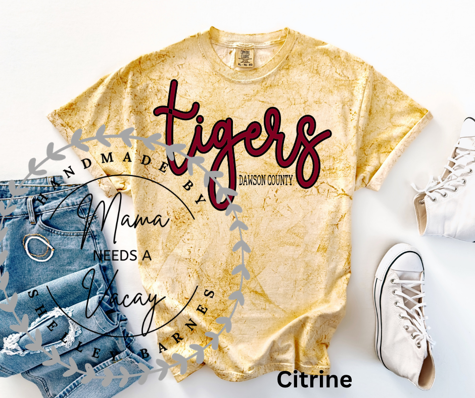Script Mascot Marble Tee