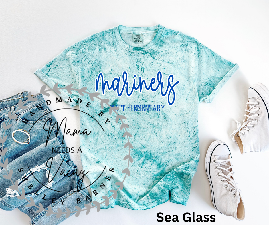Script Mascot Marble Tee