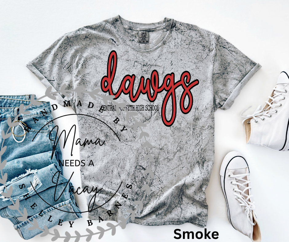 Script Mascot Marble Tee