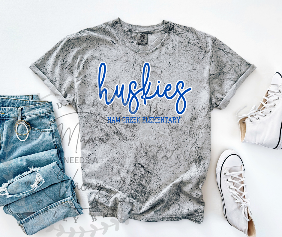 Script Mascot Marble Tee