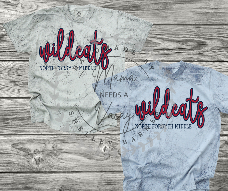 Script Mascot Marble Tee