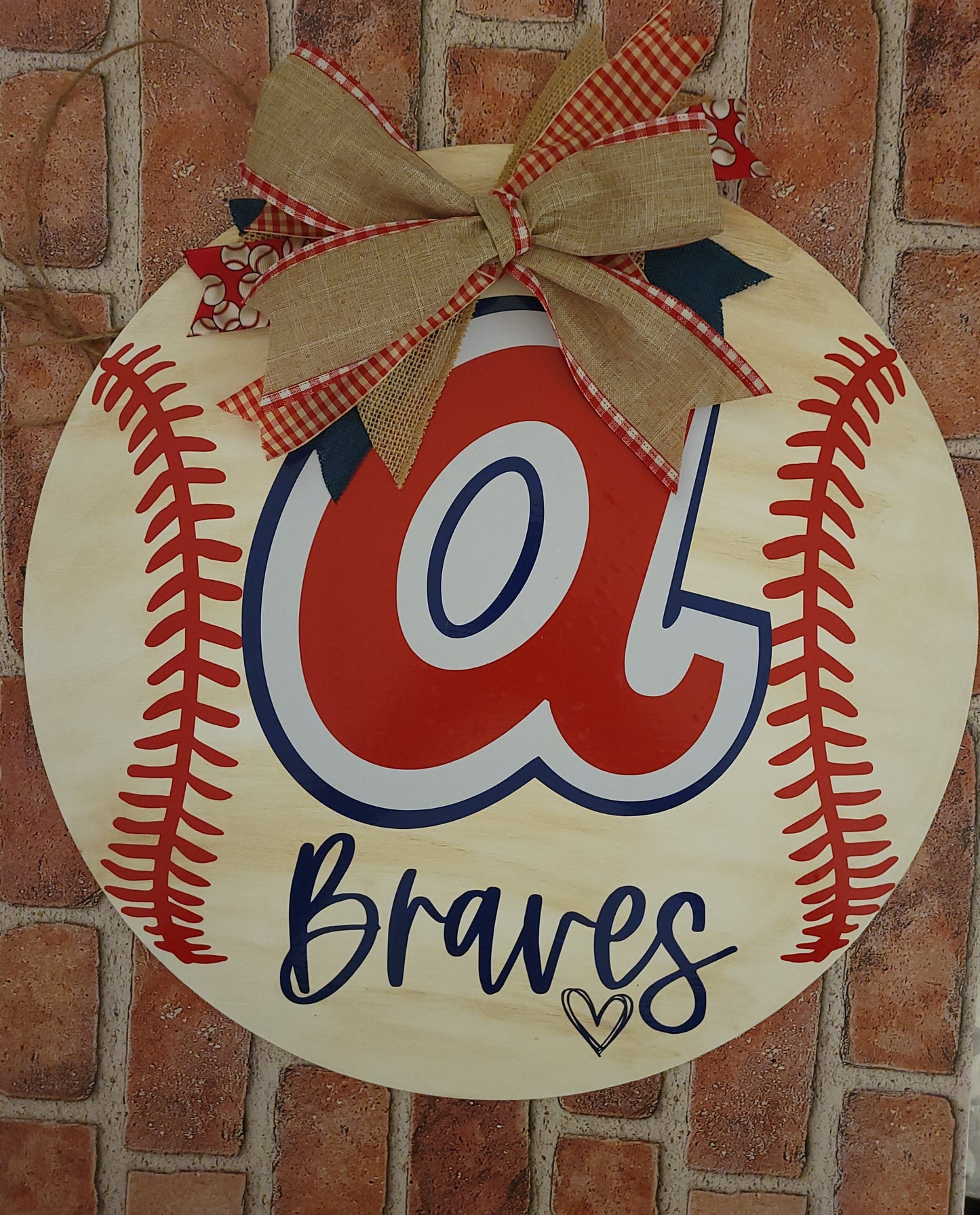 Custom Braves Wood Sign