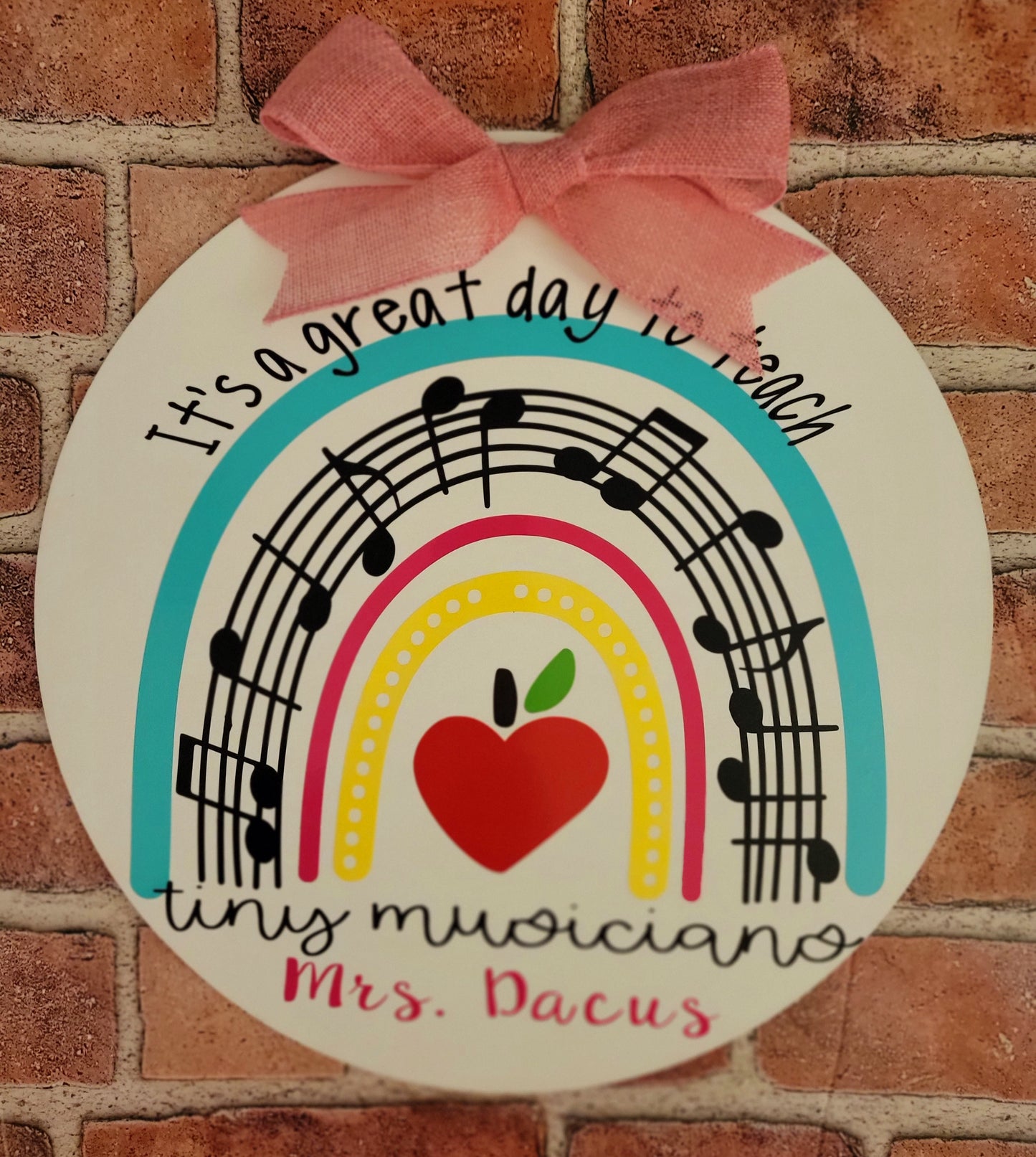 Music Teacher Welcome Sign