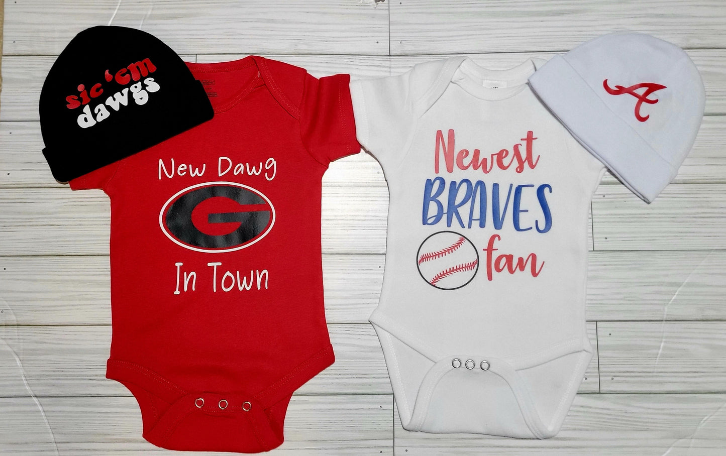 Georgia/Braves Onesie with Hat