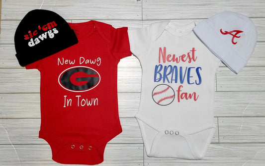 Georgia/Braves Onesie with Hat