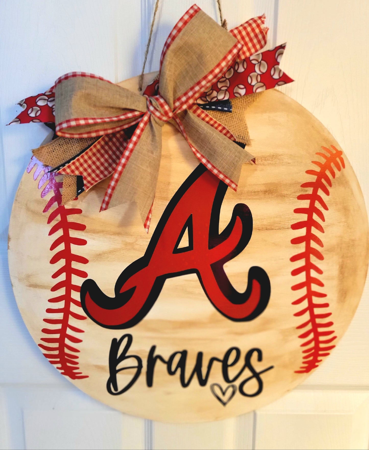 Custom Braves Wood Sign