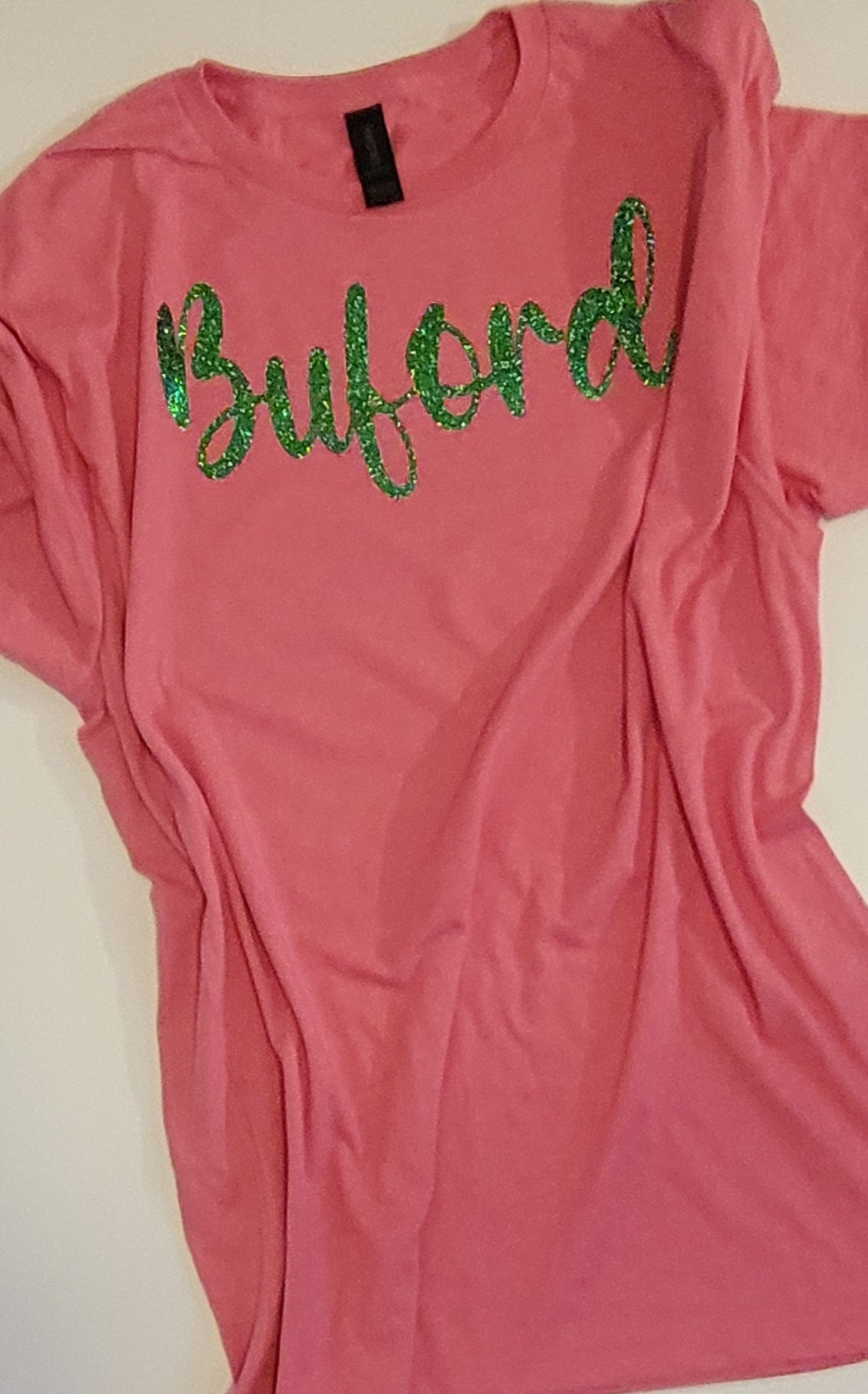 Buford Pink Glitter Design