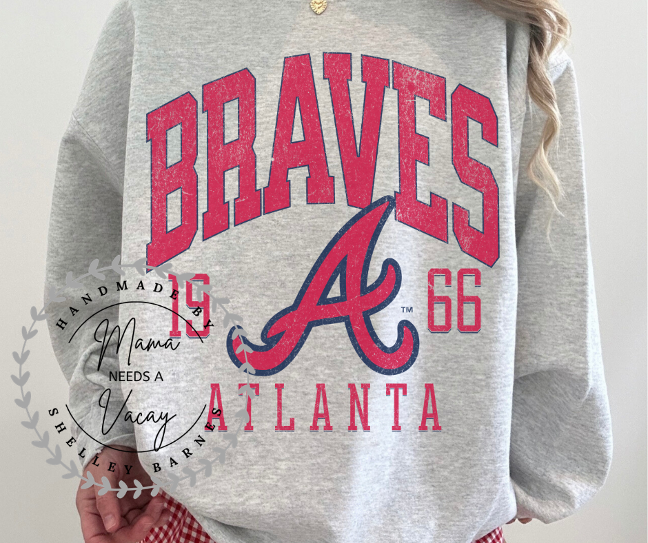 Braves Vintage Collegiate Tee