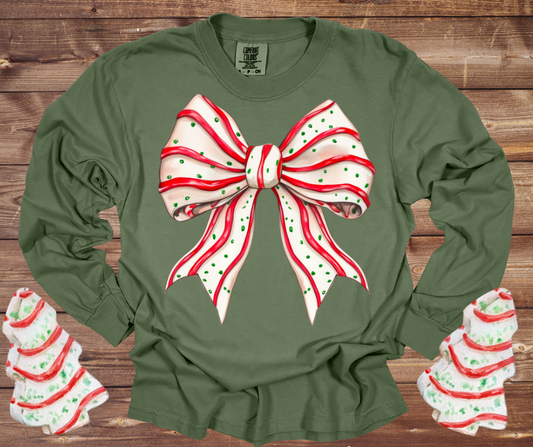 Coquette Christmas Tree Cake Tee