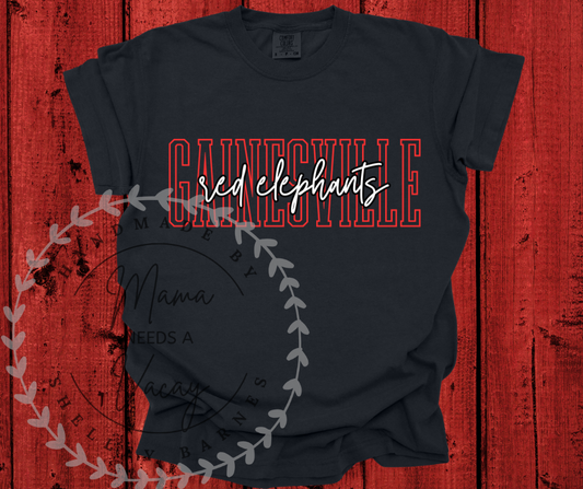 Gainesville Red Elephant split design