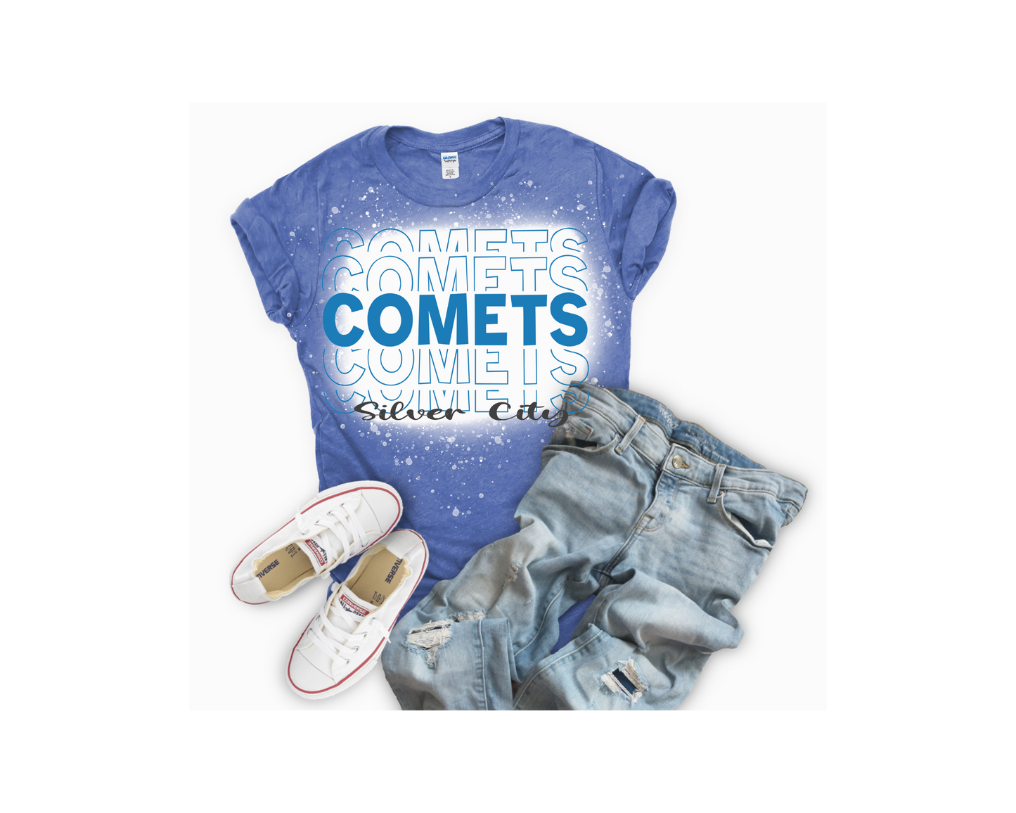 Comets Bleached Tee