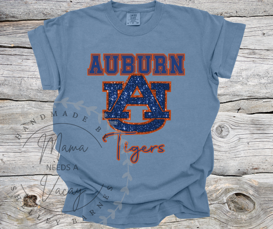 Auburn Glitter Tee