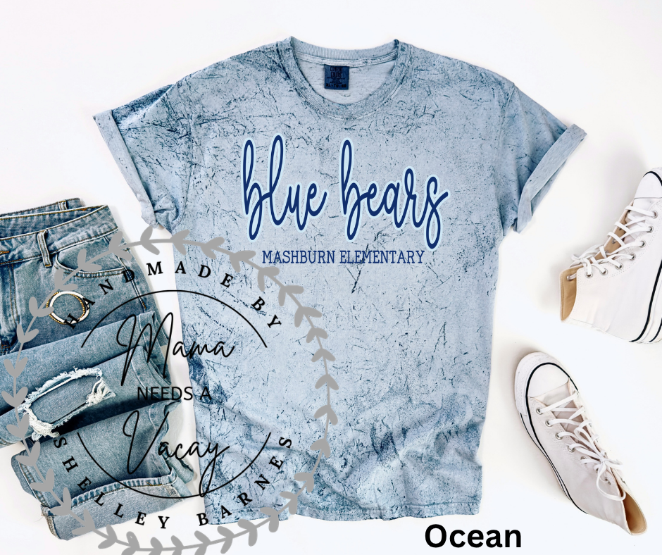 Script Mascot Marble Tee