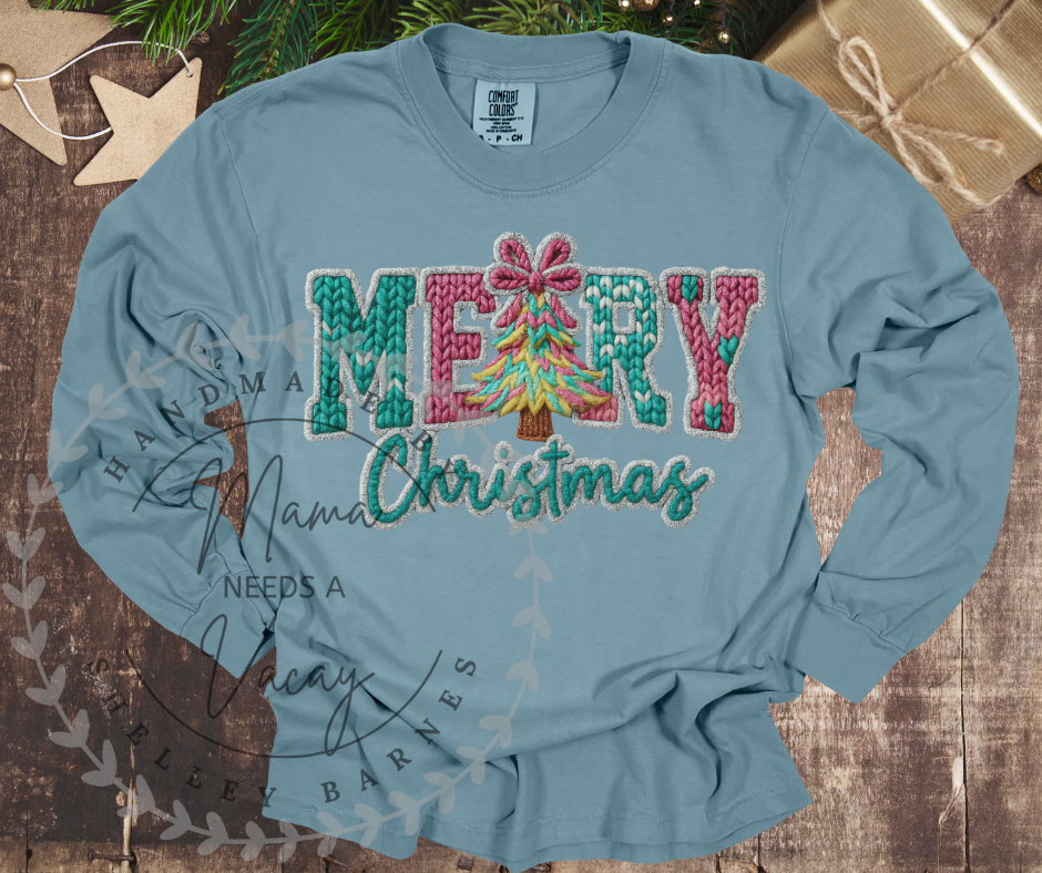 Yarn Merry Christmas (3D Look)