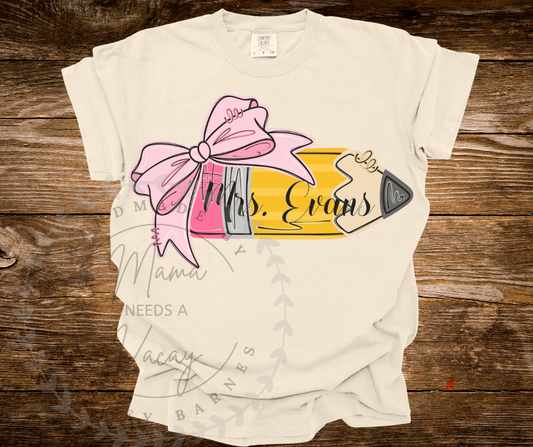 Pencil Bow Tee