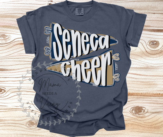 Seneca Cheer Pennant Tee