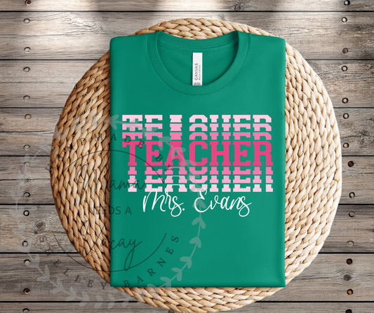 Stacked Teacher Tee