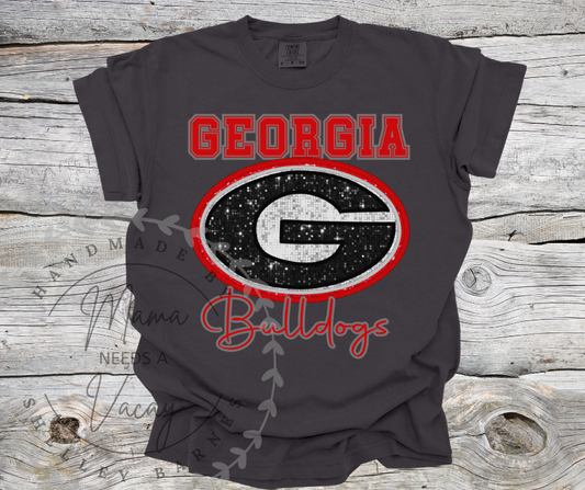 UGA Glitter Tee