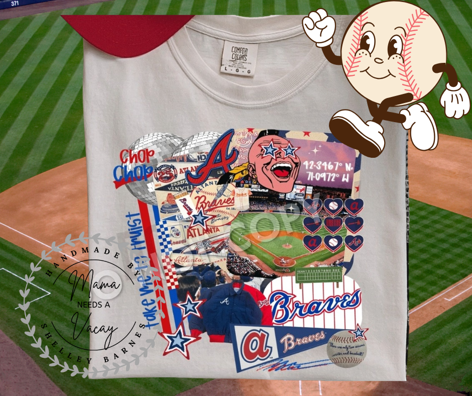 Braves Vintage Collage